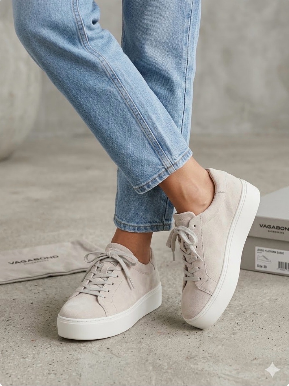 Vagabond Jessie Suede Platform Sneakers size 8.5